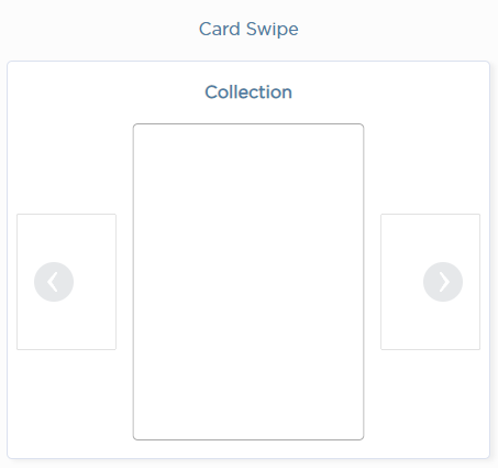 Print screen of Napps platform product card swipe component for the home builder